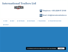 Tablet Screenshot of internationaltrailers.ie